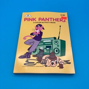 Vintage 1994 Pink Panther Colouring & Activity Book Merrigold Press New Clean
